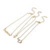 3Pcs Alloy Rhinestones Anklets LS-AJEW-S083-01G-01-2