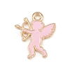 Valentine's Day Alloy Enamel Pendants ENAM-I084-01KCG-18-1