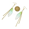 Resin Wing Dangle Earrings EJEW-JE06256-3