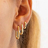 Zinc Alloy Hoop Earrings WG0BC63-03-1