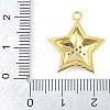 Cross Theme Real 18K Gold Plated Brass Micro Pave Clear Cubic Zirconia Pendants KK-L219-06G-05-3