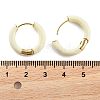 Brass & 925 Sterling Silver Pin Hoop Earrings EJEW-R013-02G-01-5