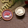 Christmas Series Wax Seal Brass Stamp Head AJEW-M037-01G-27-1