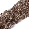 Natural Smoky Quartz Chip Beads Strands G-E271-117-1