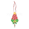 Christmas Tree Lollipop Handmade Polymer Clay Pendant Decorations HJEW-P017-02D-1