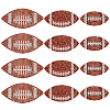 12Pcs 3 Styles Sports Theme Resin Rhinestone Iron on/Sew on Cloth Patches DIY-OC0015-19-1