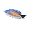 50Pcs Fish PVC Self Adhesive Stickers STIC-P014-04-4