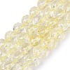 Crackle Transparent Glass Beads Strands GLAA-N063-10mm-08-1