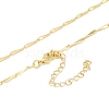 Brass Chain Necklaces NJEW-P309-07G-1