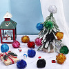 32Pcs 8 Colors Faux Fur Soft Sequins Pompom Ball DIY-SC0033-96-4