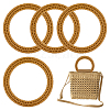 Resin Imitation Rattan Bag Handles FIND-WH0127-68-1