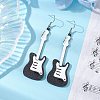 Guitar Acrylic Dangle Earrings EJEW-JE05879-02-2