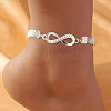 Infinity Alloy Crystal Rhinestone Anklets WG7E5F4-01-1