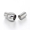 304 Stainless Steel Magnetic Clasps with Glue-in Ends X-STAS-D059-33A-2