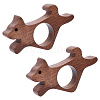 Wooden Thumb Page Holder AJEW-WH0077-119A-1