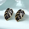 Brass Stud Earrings for Women KK-CBA9D38-05G-03-2