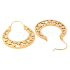 304 Stainless Steel Hollow Star Hoop Earrings EJEW-P248-08G-3