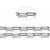 304 Stainless Steel Rectangle Cable Chains CHS-T003-29A-P-2