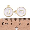Golden Plated Alloy Charms X-ENAM-S118-01J-3