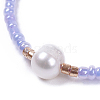 Adjustable Nylon Thread Braided Beads Bracelets BJEW-JB04375-3