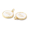 Rack Plating Brass Pendants with Jump Ring X-KK-F852-24G-2