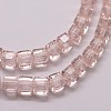 Transparent Glass Bead Strands GLAA-K015-4x4x4mm-10-3