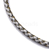 Polyester Cord Braided Bracelet Makings MAK-Z003-01P-12-2