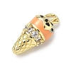 Brass Micro Pave Cubic Zirconia Pendants KK-H255-03G-04-2