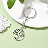 Tibetan Style Alloy Tree of Life Keychains KEYC-JKC00693-02-2