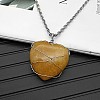 Natural Topaz Jade Pendant Necklaces CY8832-10-1