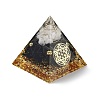 Orgonite Pyramid Resin Energy Generators DJEW-D013-04A-2