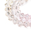 Gradient Color Baking Paint Glass Bead Strands LS-DGLA-A039-T6mm-A01-3