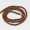 Electroplate Non-magnetic Synthetic Hematite Beads Strands G-J163-2x2mm-M-3