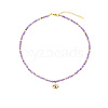 Natural Amethyst Beaded Necklaces EK5559-3-1