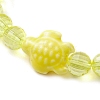 Handmade Porcelain Turtle Stretch Bracelets BJEW-JB10247-01-3