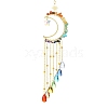 Teardrop Glass Pendant Decoration HJEW-JM02117-1