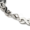 Two Tone 201 Stainless Steel Oval & Infinity Link Chain Bracelet BJEW-B078-36BP-3