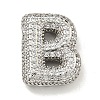 Platinum Plated Brass Micro Pave Cubic Zirconia Pendants KK-L073-001P-B-1