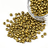 8/0 Baking Paint Glass Round Seed Beads SEED-S036-01B-06-1