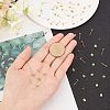60Pcs 2 Styles Brass Stud Earring Findings KK-CA0001-35G-3