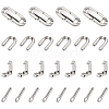 Unicraftale 10Pcs 304 Stainless Steel Fold Over Clasp STAS-UN0049-93-1