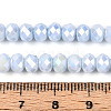 Anti-Tarnish Electroplate Rondelle Glass Beads Strands EGLA-T021-6mm-17-08-4