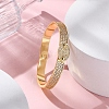 Rack Plating Brass Micro Pave Cubic Zirconia Hinged Bangles BJEW-H624-06B-G-3