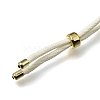 2.5MM Adjustable Braided Nylon Cords Necklace Making FB-CBAA152-02G-34-3