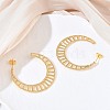 Brass Stud Earrings for Women KK-CBA4112-05G-3