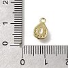 Rack Plating Brass Micro Pave Cubic Zirconia Charms KK-M014-06G-3