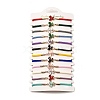 12Pcs 12 Colors Polyester Bracelets BJEW-P340-12D-G-1