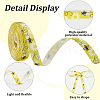 2 Rolls 2 Styles Polyester Bees Printed Grosgrain Ribbons SRIB-CY0001-10-5