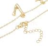 Bohemian Summer Beach Style 18K Gold Plated Shell Shape Initial Pendant Necklaces IL8059-22-3