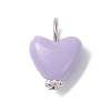 Opaque Polystyrene Plastic Pendants PALLOY-JF04353-01-3